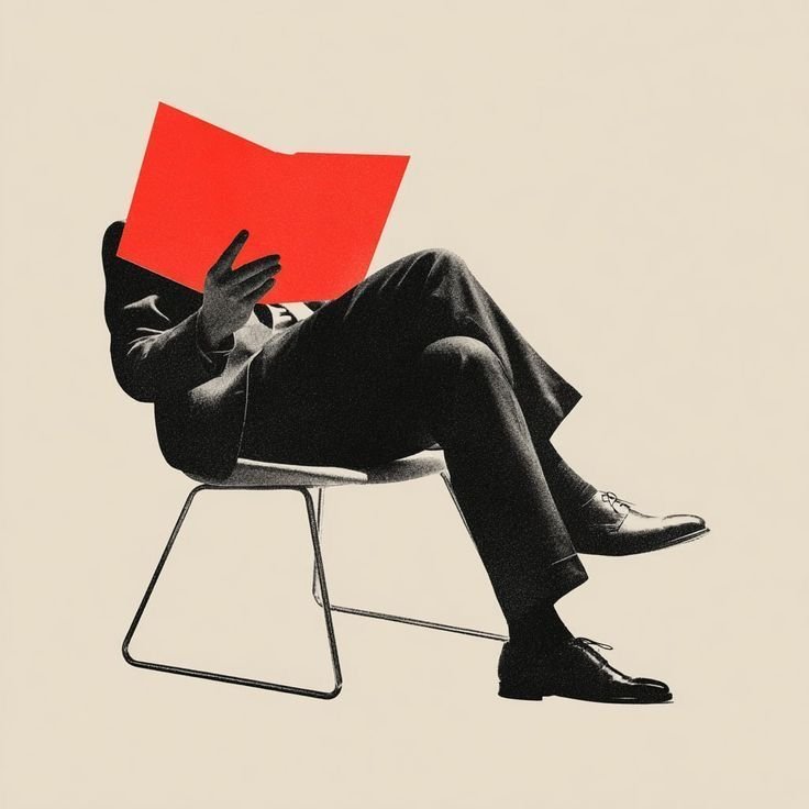 Concept image of client reviewing interior design leads in india and proposals in a modern business setting